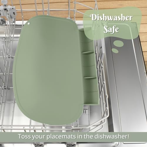 Silicone Placemat with Food Catching Pockets - Image 5