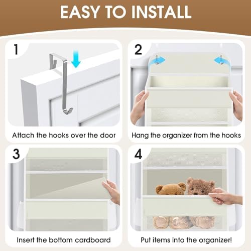 1Pack Over The Door Organizer Large Capacity Hanging Storage Room Organizer - Image 3