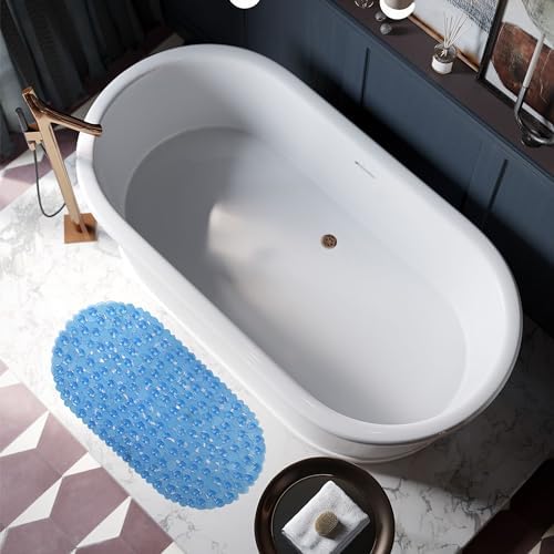 Vannokor Bathtub Mats for Bathroom 27x14 Inch, Pebble Bath Mat for Tub Feels - Image 6