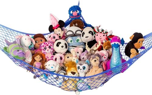 Extra Large Stuffed Animal Storage Hammock 1 Pack | Holds 12 lbs | Corner by LillysLove