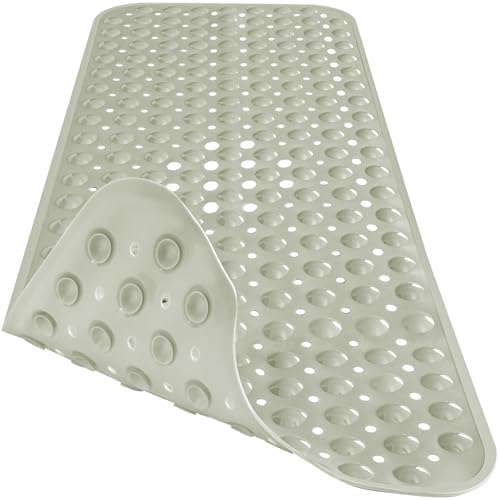 Extra Long Bathtub Mat Non Slip Bath Mat Camel 40"x16" Full Size - Image 3