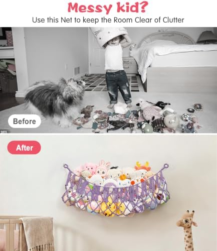Stuffed Animal Net Hammock, Save Space Eliminate Clutter - Image 2