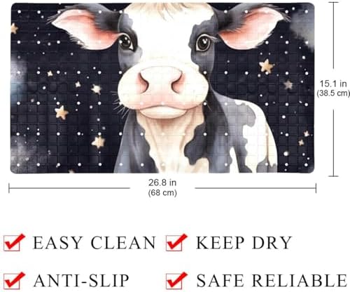 Shower Mat Bathtub Mat, 26.8x15.1 inch, Non-Slip Bath Mat - Image 4