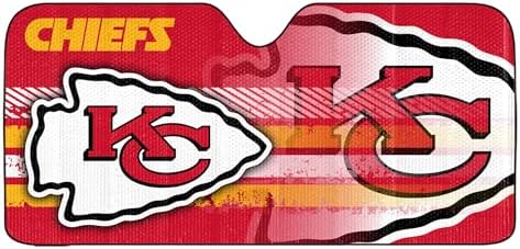 Fanmats NFL Windshield Sun Auto Shade, Sun Shield Sun Visor Accordion tri-fold by FANMATS