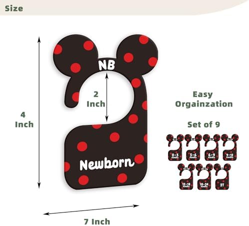 JMOST Baby Closet Dividers for Nursery Closet Organizer, Newborn to 24 Months - Image 2