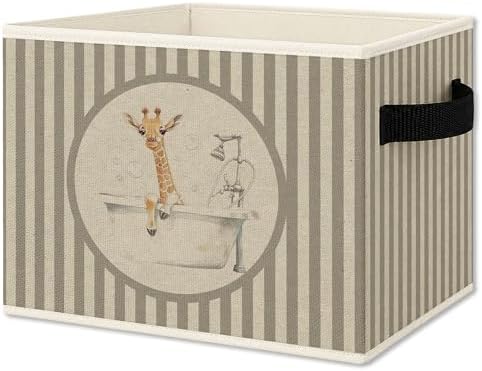 Funny Giraffe Bathroom Foldable Storage Bins Box by Unknown