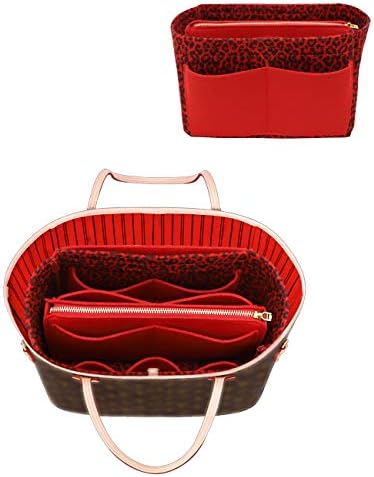 LEXSION Felt Purse Organizer Insert, Tote Bag Shaper Dividers by LEXSION