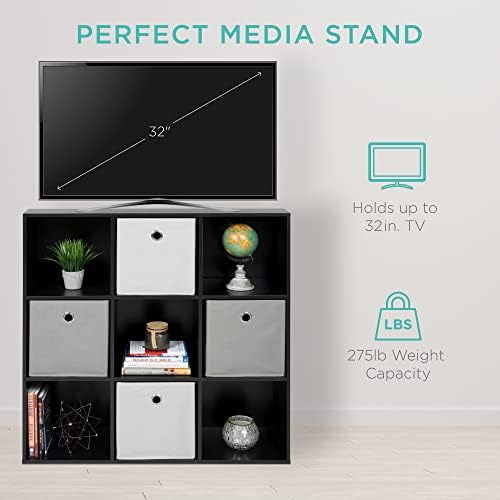 Best Choice Products 9-Cube Storage Organizer, 11in Shelf Opening, Display Shelf - Image 6