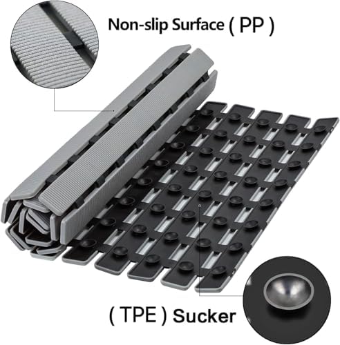BEMISO Shower Mat Non Slip Bathtub Mat 27.5 x 15.7 Inch Bath Mat - Image 2