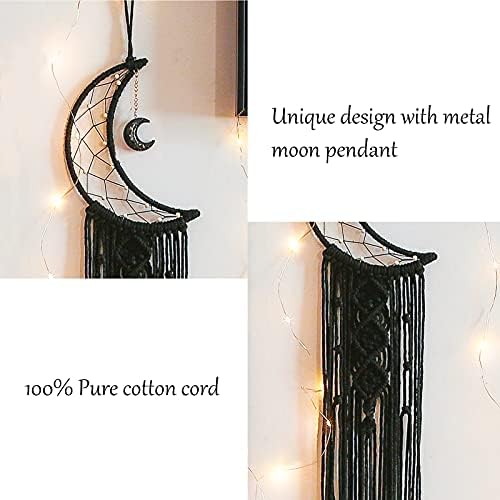 Tarklanda Moon Star Dream Catcher Decor, Bohemian Wall Hanging Dream Catcher - Image 3