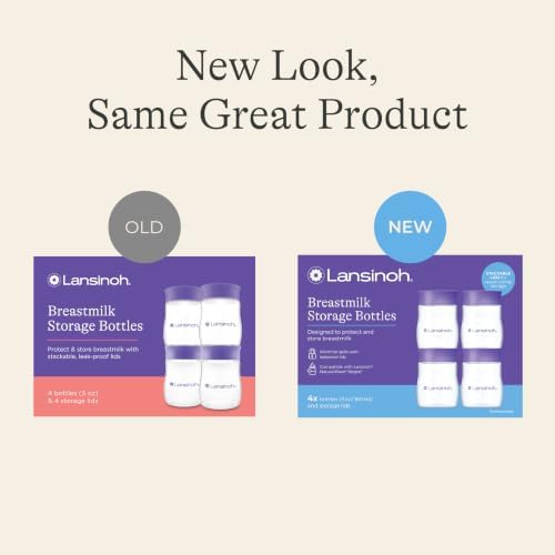Lansinoh Breastmilk Storage Bottles, 5 Ounces, 4 Pack - Image 2