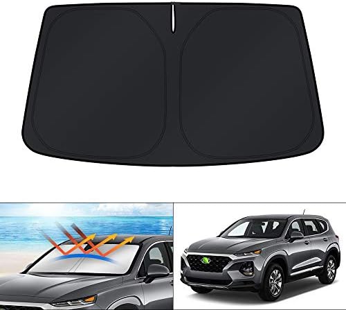 KUST Windshield Sun Shade for Hyundai Santa Fe 2019 2020 2021 2022 2023 by KUST