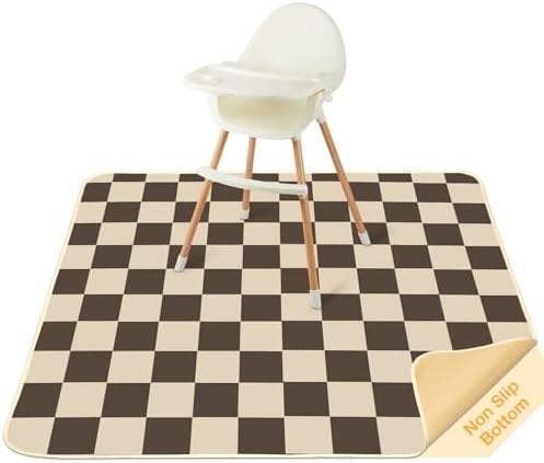 Baby Splat Mat for Under High Chair, Waterproof Floor Protector by BeBeJoJo