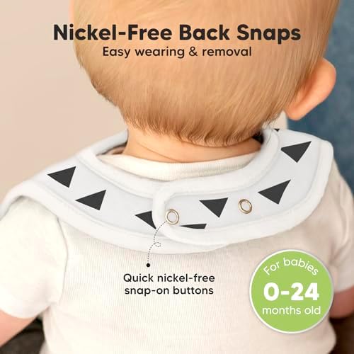 KeaBabies 8-Pack Organic Baby Bibs - Image 6