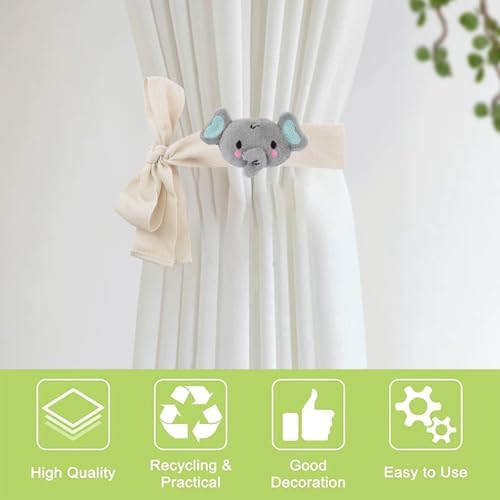 Cute Cartoon Animal Curtain Tiebacks - Image 3