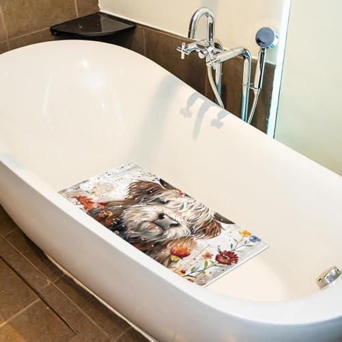 Shower Mat Bathtub Mat, 26.8x15.1 inch, Non-Slip Bath Mat - Image 5