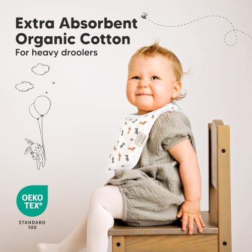 KeaBabies 8-Pack Organic Baby Bibs - Image 5