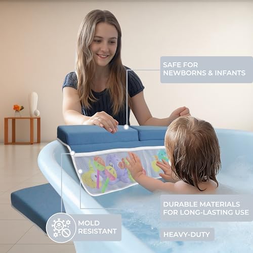 Baby Bath Kneeler and Elbow Rest Pad Set -2 Inch Thick Comfortable Non-Slip 30" - Image 6