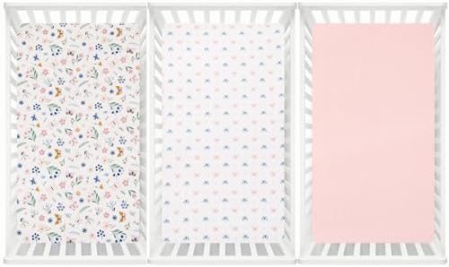 david's kids 3 Pack Fitted Crib Sheets, Ultra Soft Breathable Comfortable Baby - Image 7