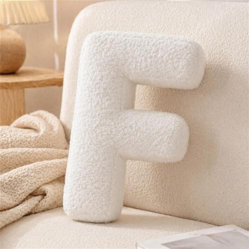 Letter Plush Pillow, Hugging Throw Pillows, Decorative Initial Shaped Pillows by Shapeazy