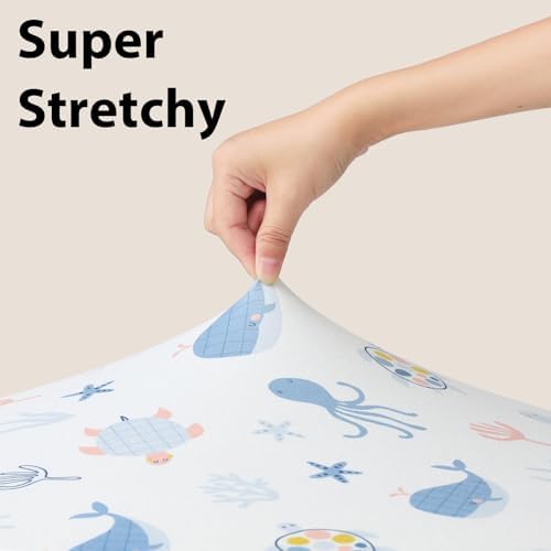 Baby Bassinet Sheets, 3 Pack Fitted Bassinet Mattress Sheets, Compatible - Image 4