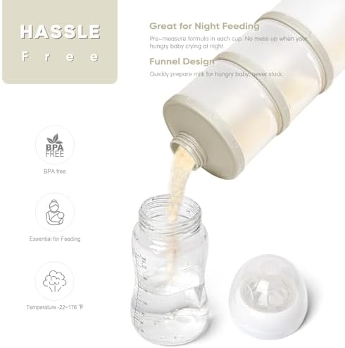 Termichy Stackable Formula Dispenser Portable: Milk Powder Container to go - Image 5