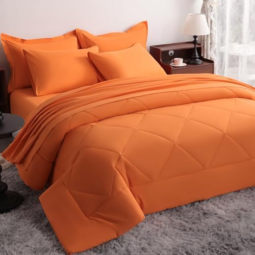 NTBAY Queen Microfiber Bed in a Bag, Comforter Set 7 Piece by NTBAY