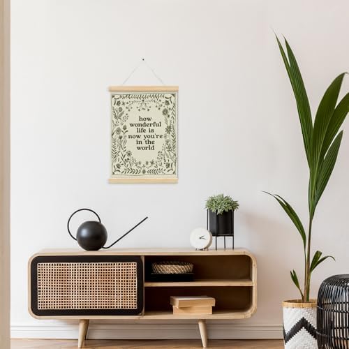 NaZaUK How Wonderful Life is Now Wall Art Poster Hanger Frame, Boho Nursery - Image 7