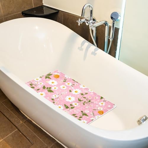 Bath Tub Shower Mat, Washable Bathtub Floor Mats, Suction Cups and Drain Holes - Image 5
