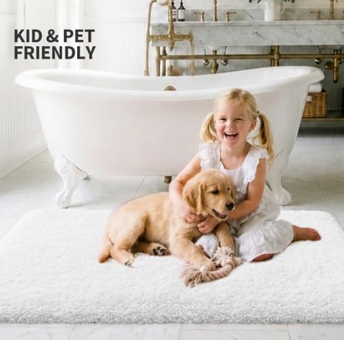 ILANGO Bathroom Rugs 60" × 24", Extra Soft Absorbent Microfiber Bath Rugs - Image 2
