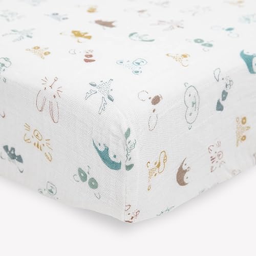 Little Unicorn Premium Crib Sheet | Breathable & Super-Soft Muslin Fabric - Image 2