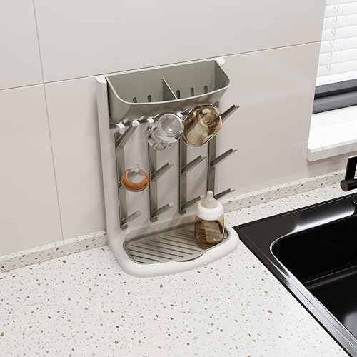 IEEK Baby Bottle Drying Rack, Space Saving Countertop Drying Rack - Image 6
