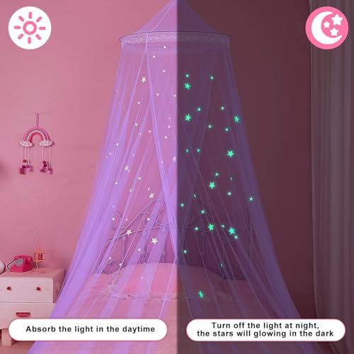 FIOBEE Bed Canopy for Girls Room - Image 4