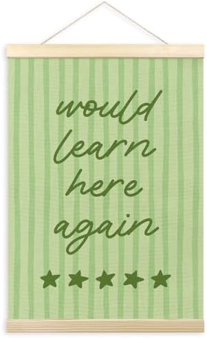 TLESKE Green Funny Classroom Wall Art Decor Poster Hanger Frame 12x16 by Unknown