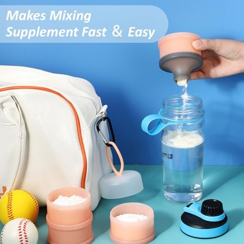 Baderke 2 Pcs Protein Powder Travel Container - Image 4