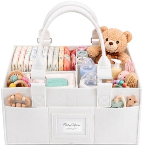 Baby Diaper Caddy Organizer, Collapsible Nursery Storage Basket by Unknown