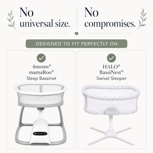 2-Pack GOTS 100% Organic Cotton Bassinet Sheets - Image 3