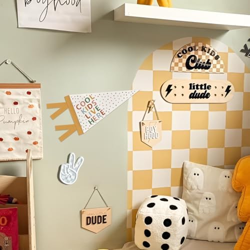 Cool Kids Pennant Banner Flags Toddler Bedroom Playroom Decor - Image 3