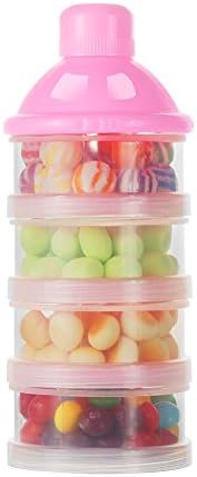 Accmor Formula Dispenser On The Go, 4 Compartments Stackable Formula Container - Image 4