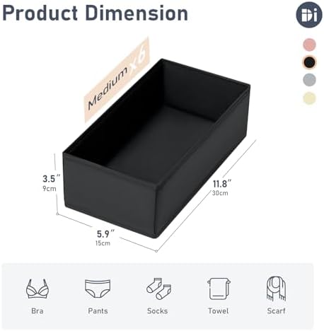 DIMJ Drawer Organizer Clothes - Image 5