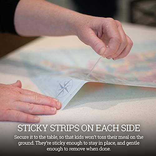 Clear Disposable Placemats for Baby, Sticky Transparent Table Mat - Image 4