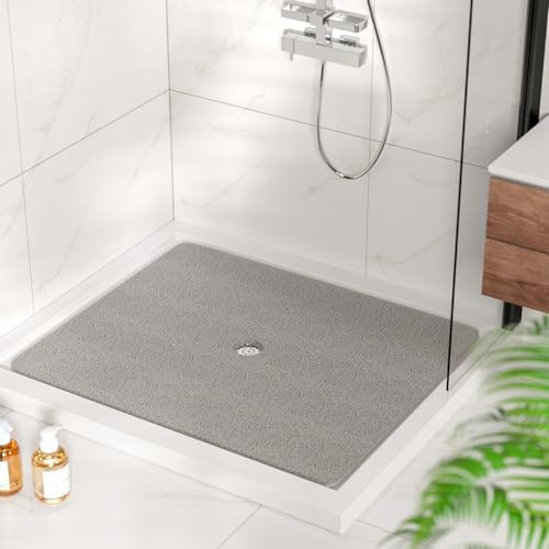 HITSLAM Square Shower Mat, 47 x 40 Inch Non Slip Bath Mat - Image 3