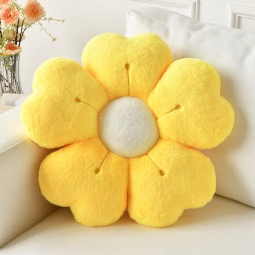 Flower Pillow, Cute Daisy Decorative Throw Pillows, 19.6 Inches by Ddliury