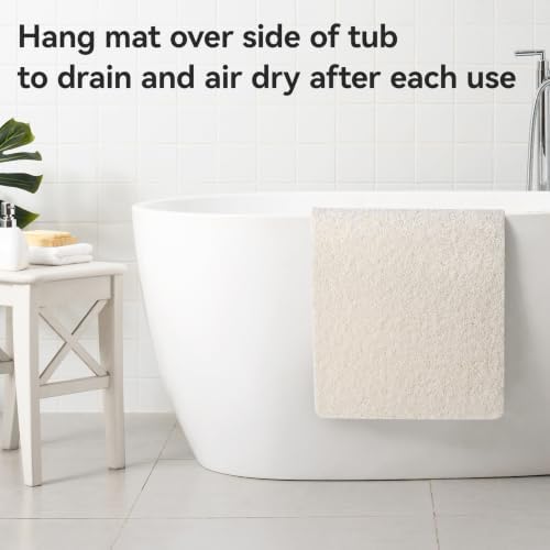 Asvin Soft Textured Bath, Tub Mat, 24x32 Inch, Phthalate Free, Non Slip Comfort - Image 6