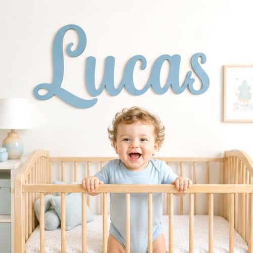 Personalized Wooden Name Sign for Nursery by Spricoz