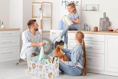 Rectangular Kids Storage Bins, Baby Baskets Organizer.Waterproof PE Coating - Image 2