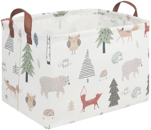 FXOLCSHE Rectangular Animals Basket, Waterproof Storage Bin by FXOCSHE