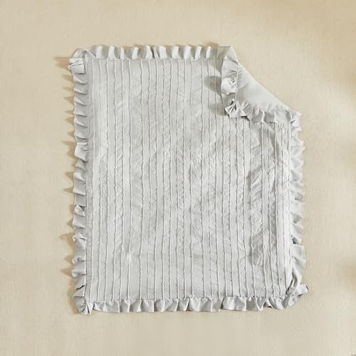 3 Pieces Tufted Stripes Crib Bedding Set - Image 7