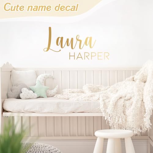 Boao Personalized Name Wall Decal Large Cursive Letter Stickers Big Alphabet - Image 3