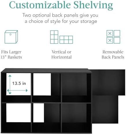 Best Choice Products 6-Cube Storage Organizer, 13.5in Shelf Opening, Display - Image 3